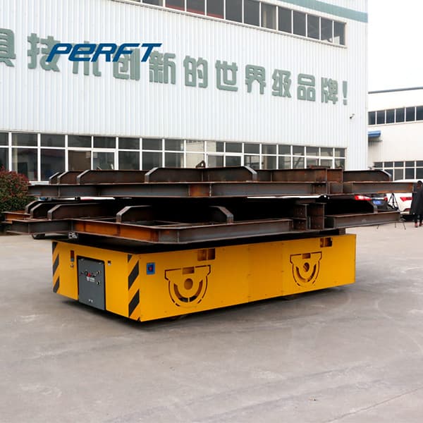 industrial motorized rail cart with v frame 90 tons